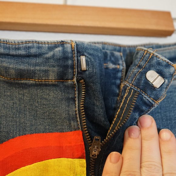 EV Knox Los Angeles Passion Pants for Otherwild Rainbow Painted Jeans | Size 28 - Picture 4 of 12